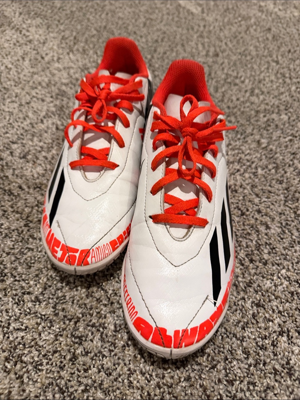Adidas indoor soccer shoes, size 5.5